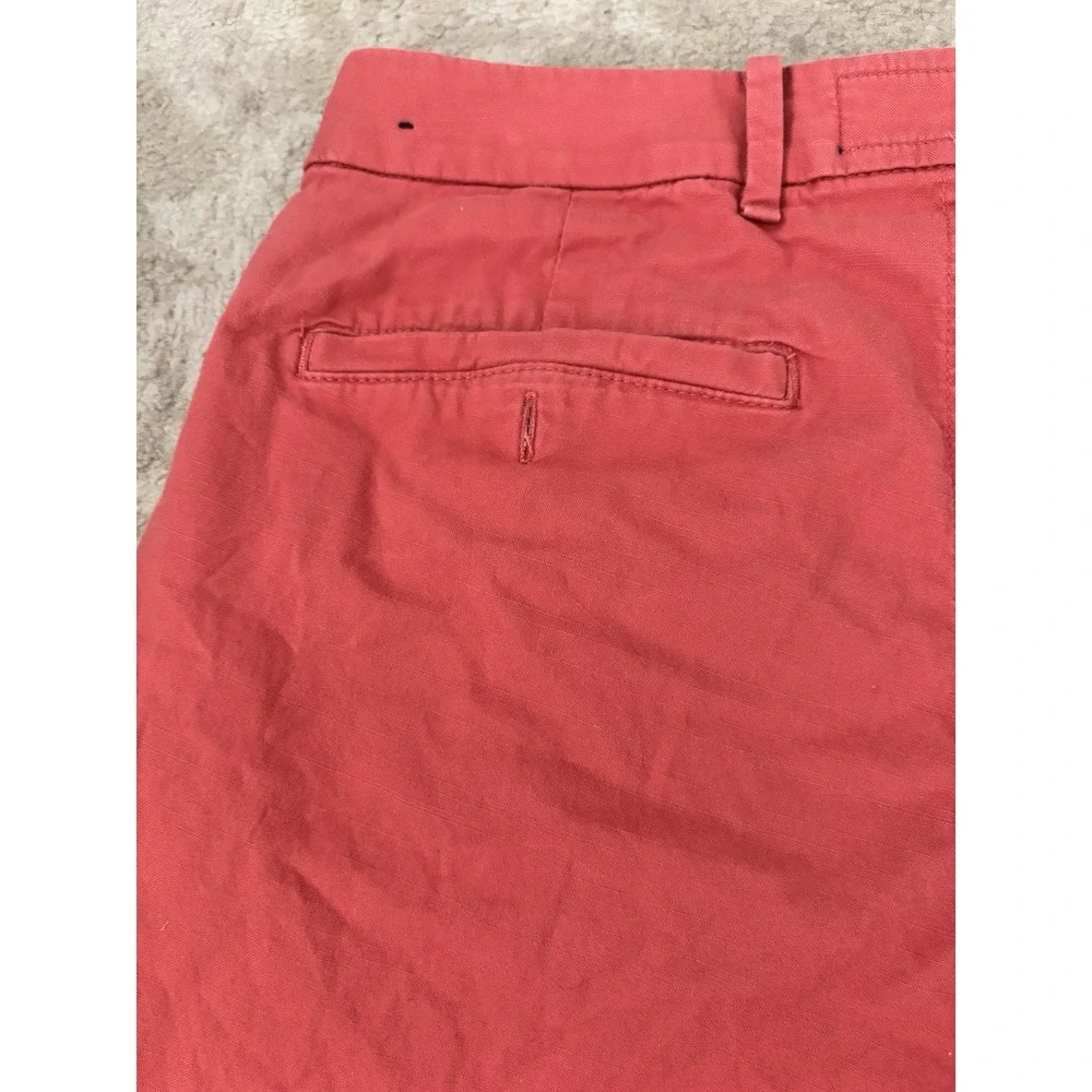 Abercrombie and Fitch Mens Sz 31x8.5 Stretch Flat Front‎ Red Chino Casual